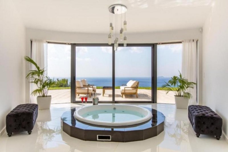 Kissamos Kreta, Kissamos: Luxusvilla mit 180°-Panoramablick auf das Meer Haus kaufen